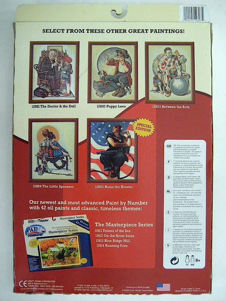 Norman Rockwell 128015 Paint By Number Museum