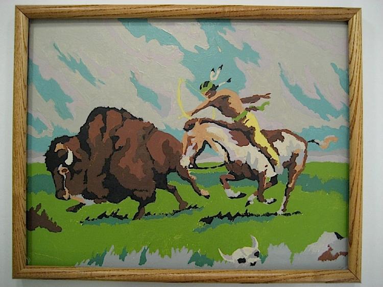 Buffalo Hunt (18VV) Paint By Number Museum