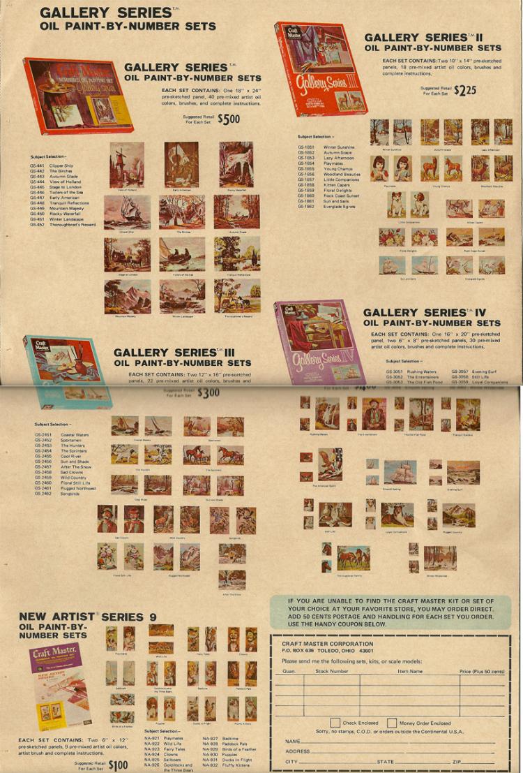 Craft Master 1969 Paint By Number Museum