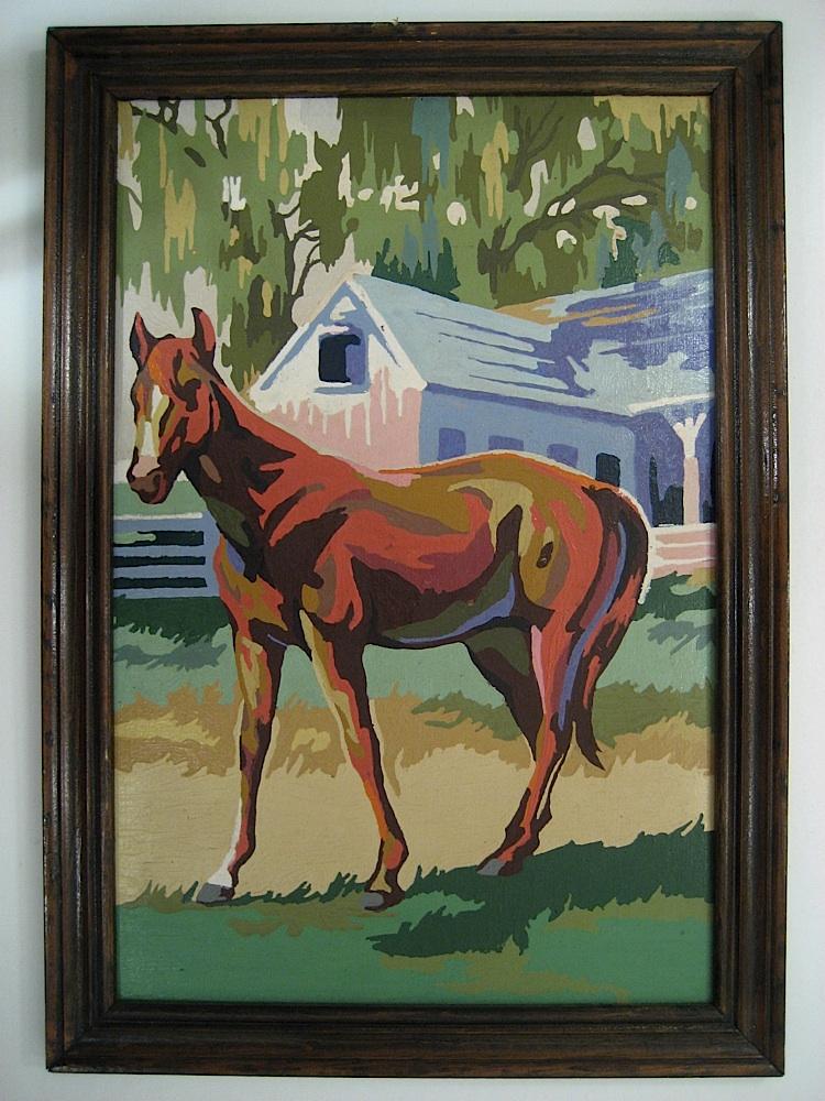 Thoroughbred Horse Trio (45UU4) Paint By Number Museum
