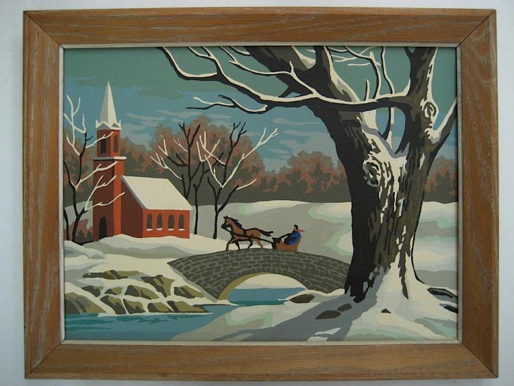 Old Fashioned Winter (25D) Paint By Number Museum