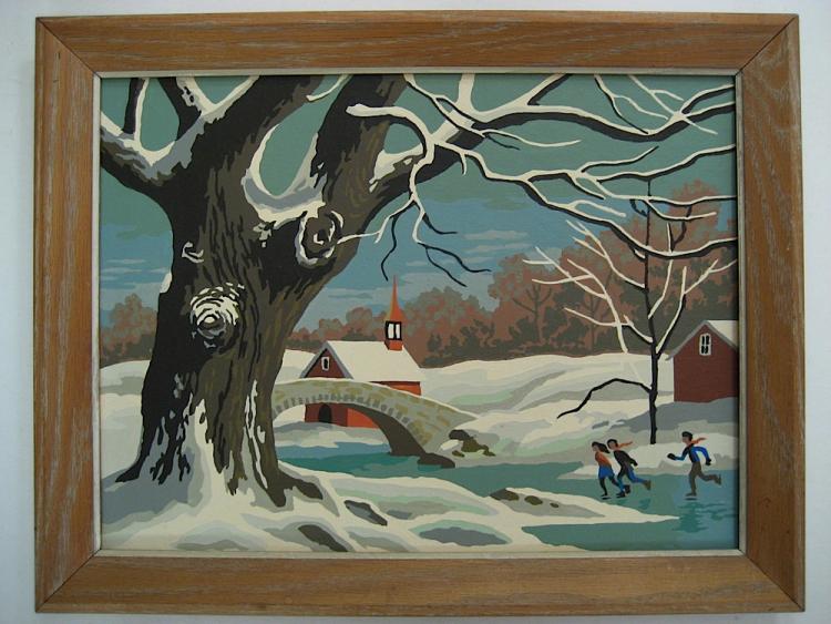 Old Fashioned Winter (25D2) Paint By Number Museum