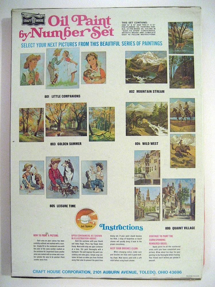 Oil Paint By Number Set Paint By Number Museum