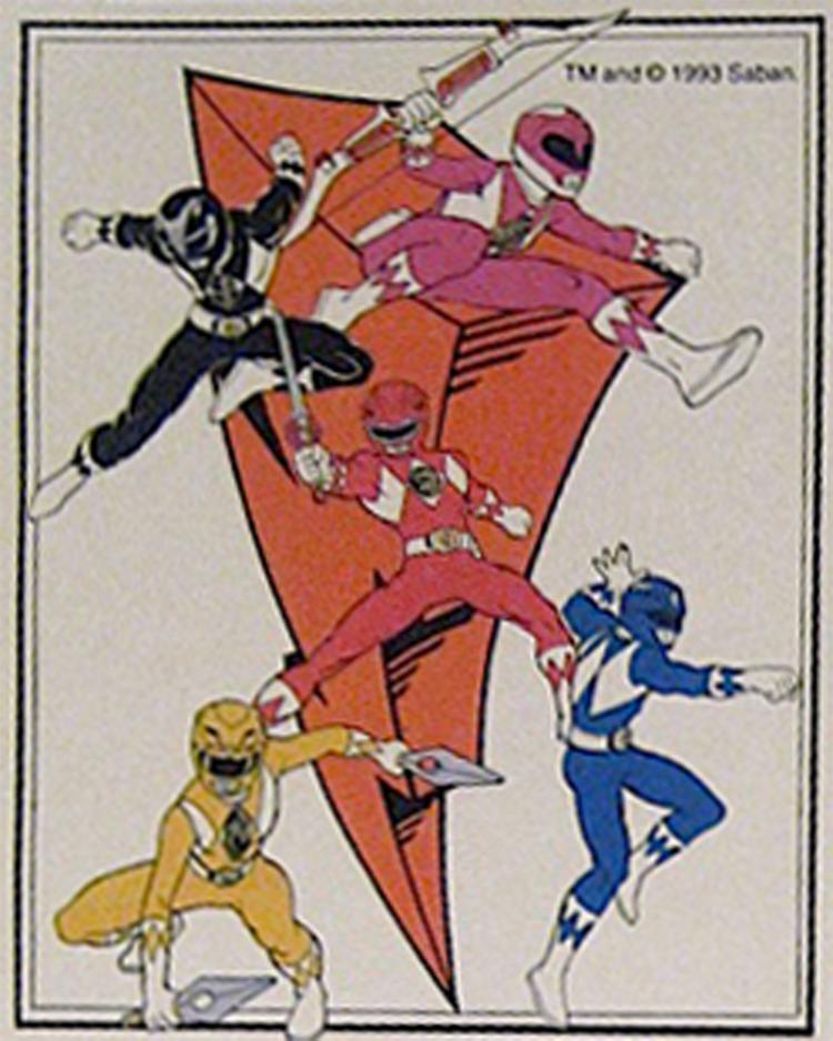 Mighty Morphin' Power Rangers (32D) Paint By Number Museum