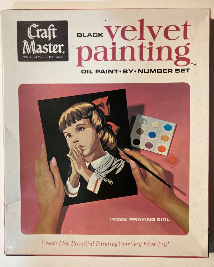 Craft Master Black Velvet Painting Paint By Number Museum