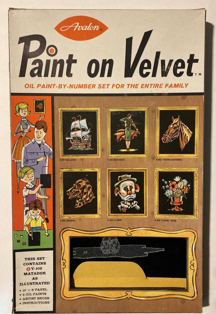 Avalon Paint On Velvet Paint By Number Museum