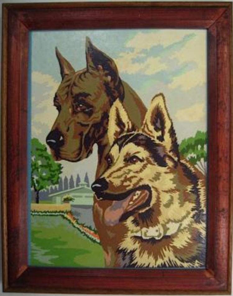 Great Dane and Shepherd (10DD3) Paint By Number Museum